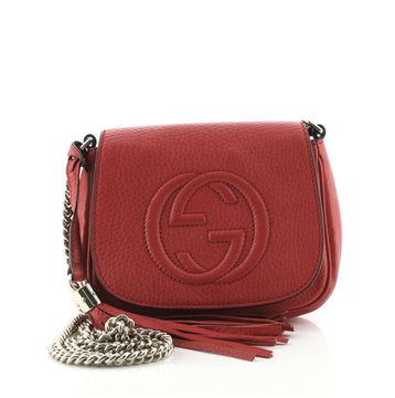 Gucci Soho Chain Crossbody Bag Leather Small
