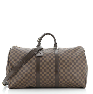 Louis Vuitton Keepall Bandouliere Bag Damier 55