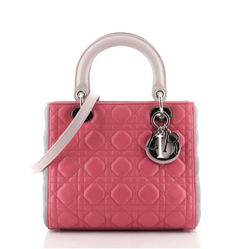 Christian Dior Lady Dior Bag Cannage Quilt Lambskin Medium