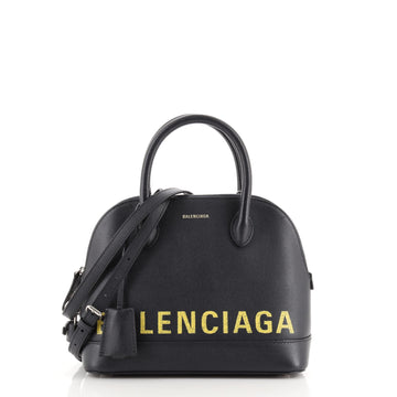 Balenciaga Logo Ville Bag Leather Small