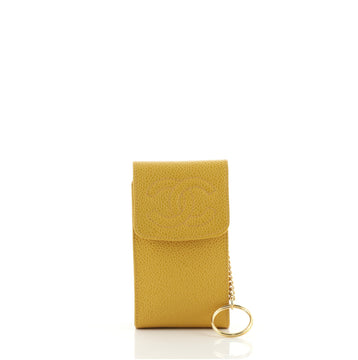 Chanel Vintage Timeless CC Phone Holder Pouch Caviar Mini