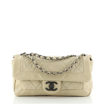 Chanel Coco Rider Flap Bag Quilted Aged Calfskin Medium
