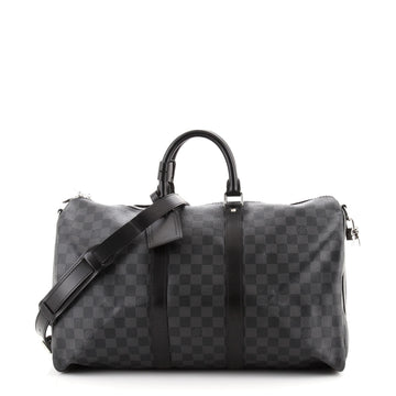 Louis Vuitton Keepall Bandouliere Bag Damier Graphite 45