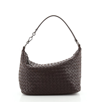 Bottega Veneta Zip Hobo Intrecciato Nappa Small
