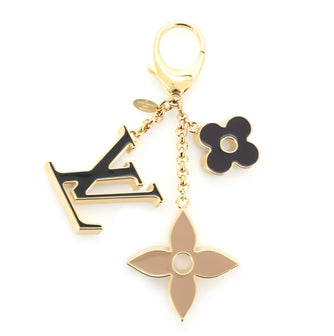 Louis Vuitton Fleur de Monogram Bag Charm Metal