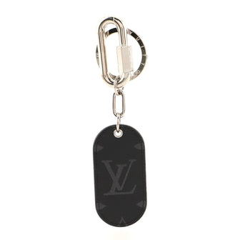 Louis Vuitton Military Tab Charm & Key Holder Monogram Eclipse Canvas