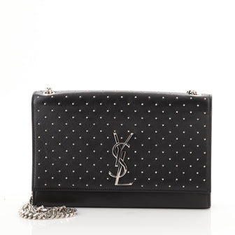 Saint Laurent Classic Monogram Crossbody Bag Studded Leather Medium