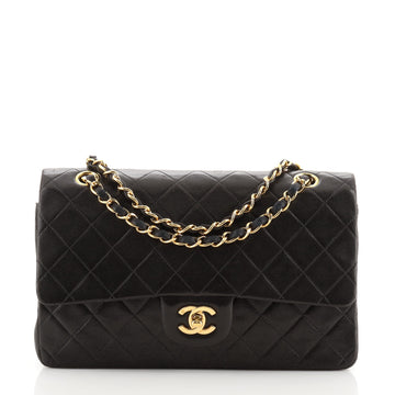 Chanel Vintage Classic Double Flap Bag Quilted Lambskin Medium