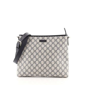 Gucci Zip Messenger Bag GG Coated Canvas Medium