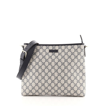 Gucci Zip Messenger Bag GG Coated Canvas Medium