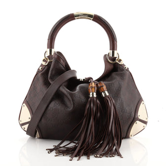 Gucci Indy Hobo Guccissima Leather Medium