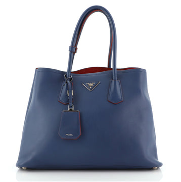 Prada Cuir Double Tote City Calfskin Large