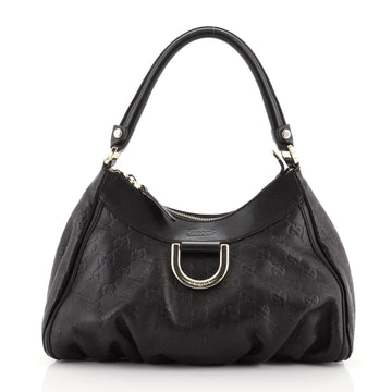 Gucci D Ring Hobo Guccissima Leather Small