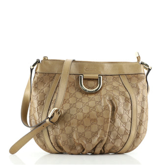 Gucci D Ring Messenger Bag Guccissima Leather Small