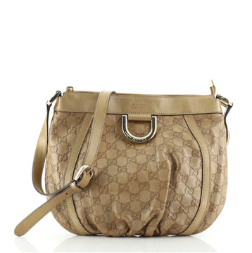 Gucci D Ring Messenger Bag Guccissima Leather Small
