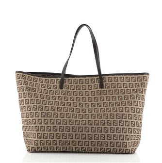Fendi Roll Tote Zucchino Canvas Large