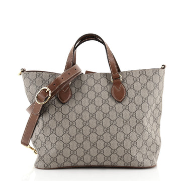 Gucci Convertible Soft Tote GG Coated Canvas Small