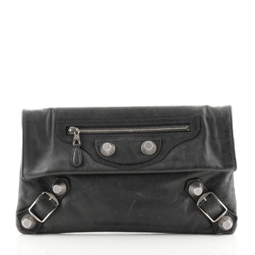 Balenciaga Giant Studs Envelope Clutch Leather