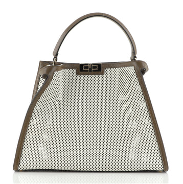 Fendi Peekaboo X-Lite Bag Perforated Leather Large