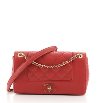 Chanel Mademoiselle Vintage Flap Bag Quilted Sheepskin Small