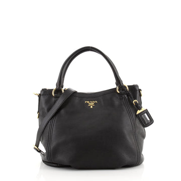 Prada Top Zip Convertible Tote Vitello Daino Large