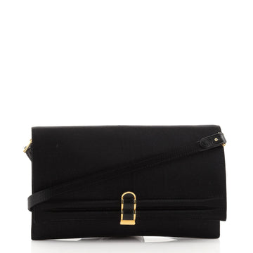 Hermes Vintage Flap Crossbody Bag Satin Medium