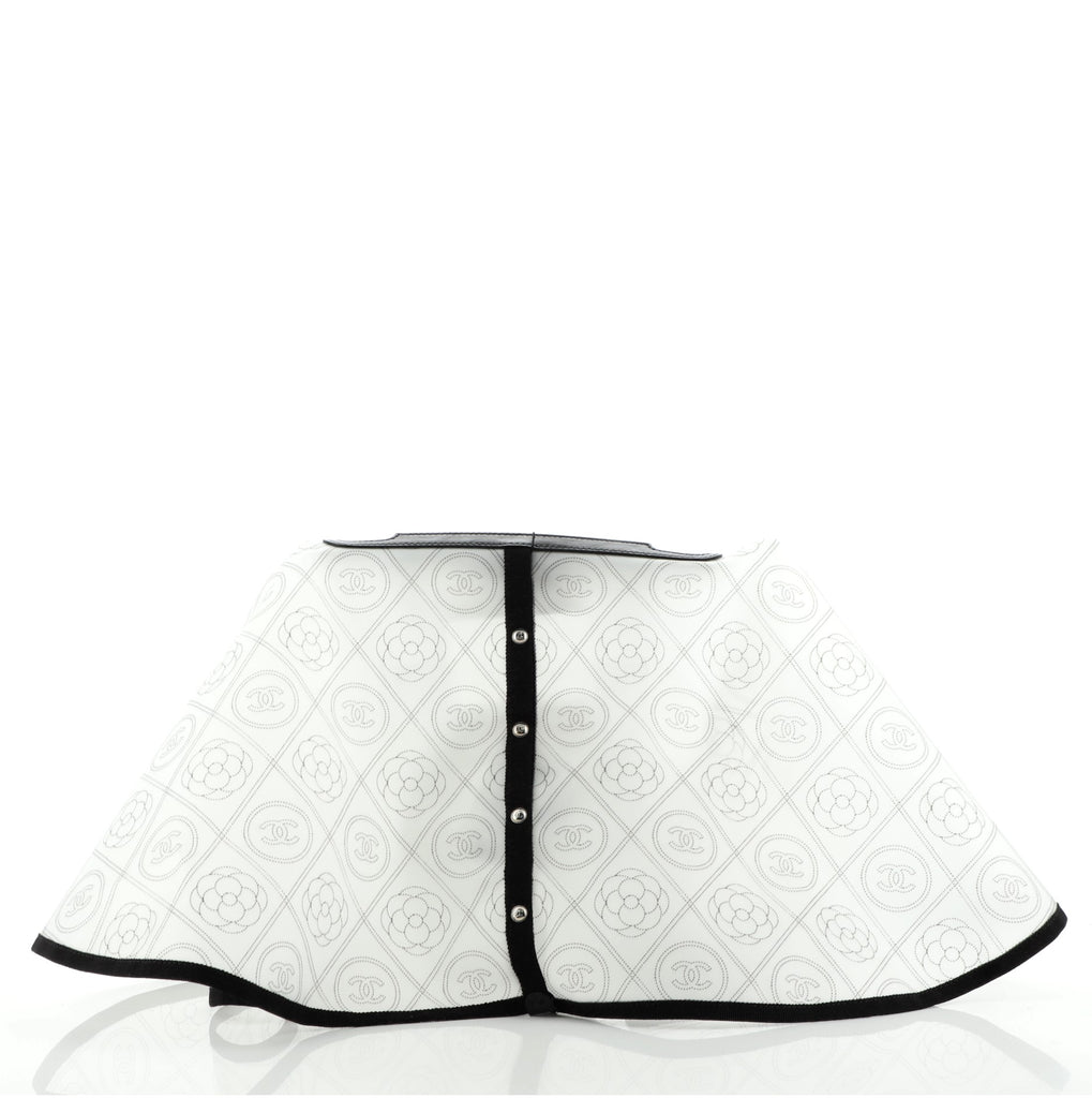 Chanel Camellia Handbag Raincoat Printed PVC Clear 713641