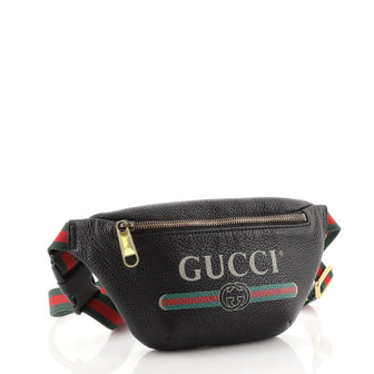 Gucci Logo Belt Bag Printed Leather Small