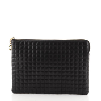 Celine C Charm Pouch Quilted Leather Medium