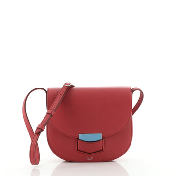 Celine Trotteur Crossbody Bag Grainy Leather Small