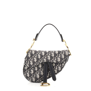 Christian Dior Saddle Handbag Oblique Canvas Mini