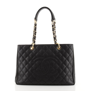 Chanel Grand Shopping Tote Quilted Caviar