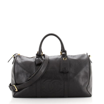 Chanel Vintage Timeless Boston Bag Caviar Large