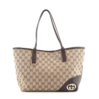 Gucci New Britt Tote GG Canvas Medium