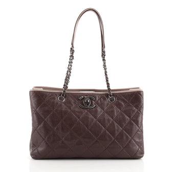 Chanel Be Caviar Tote Quilted Caviar Medium