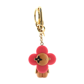 Louis Vuitton Vivienne Doudoune Bag Charm and Key Holder Wood and Resin Pink