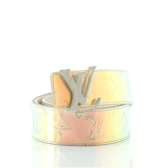 Louis Vuitton LV Shape Belt Monogram 40MM Prism in PVC with White - GB