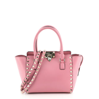 Valentino Rockstud Tote Rigid Leather Mini