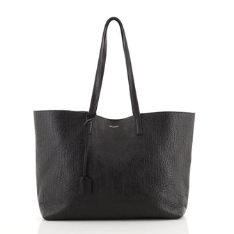 Saint Laurent Shopper Tote Crocodile Embossed Leather Large