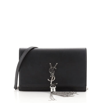 Saint Laurent Classic Monogram Tassel Chain Wallet Leather