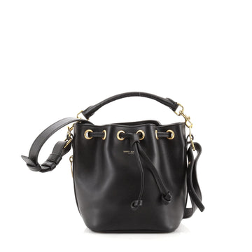 Saint Laurent Emmanuelle Bucket Bag Leather Small