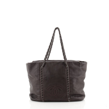 Chanel Luxe Ligne Zip Top Tote Calfskin Large