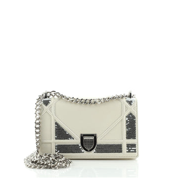 Christian Dior Diorama Flap Bag Sequin Embellished Lambskin Mini