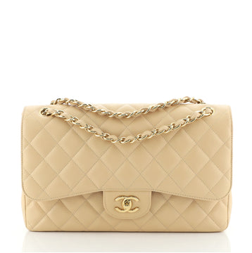 Chanel Classic Double Flap Bag Quilted Caviar Jumbo