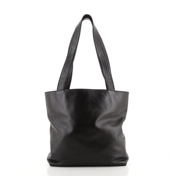 Chanel Vintage CC Embossed Tote Embossed Leather Medium