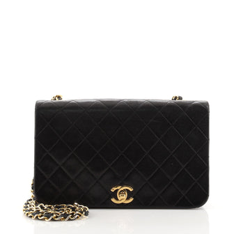 Chanel Vintage Full Flap Bag Quilted Lambskin Medium