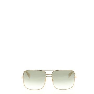 Celine Square Aviator Sunglasses Metal