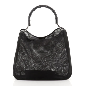 Gucci Bamboo Top Handle Bag Mesh Large