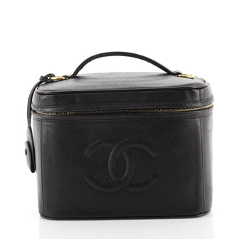 Chanel Vintage Timeless Vanity Case Caviar Small