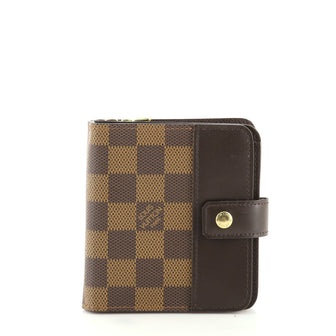 Louis Vuitton Bifold Zip Wallet Damier Compact